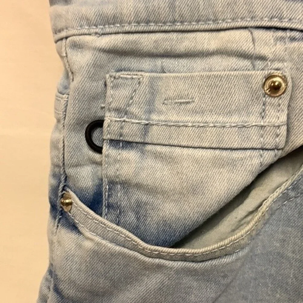 Southpole Y2K Men's Light Wash Flex Stretch Distressed Slim Leg Jeans Sz 36 x 32